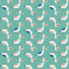 Printed Cotton NELSCOTT Lagoon / Sandy